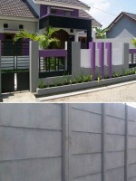 pagar beton pada rumah minimalis